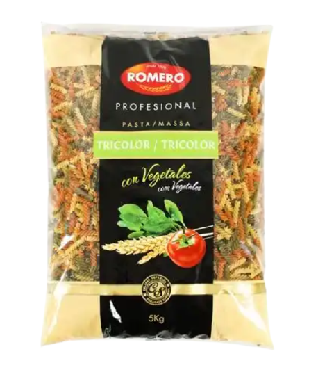 FUSILLI TRICOLOR 5 KG