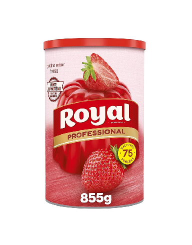 GELATINA FRESA "ROYAL" 855 GR."